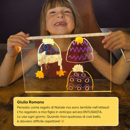 LumiBoard™ Lavagna LED da Disegno – Aumenta la Concentrazione e Sviluppa la Creatività nei Bambini