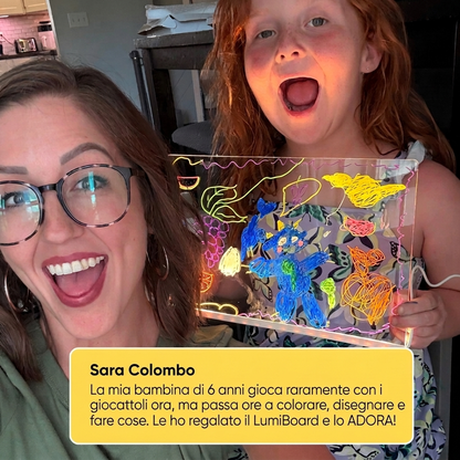 LumiBoard™ Lavagna LED da Disegno – Aumenta la Concentrazione e Sviluppa la Creatività nei Bambini